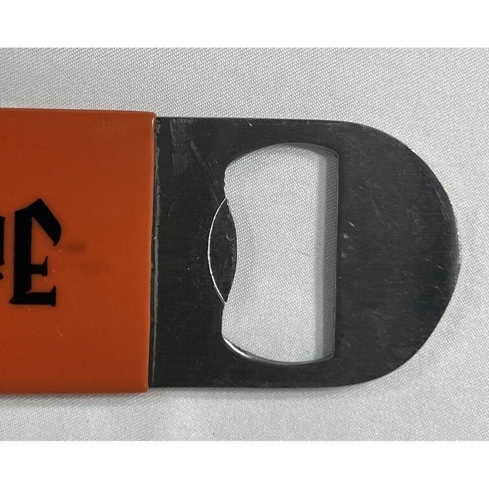 Jagermeister Orange Vinyl Coated Speed Bottle Opener Bar Blade 7 Inch Stainless